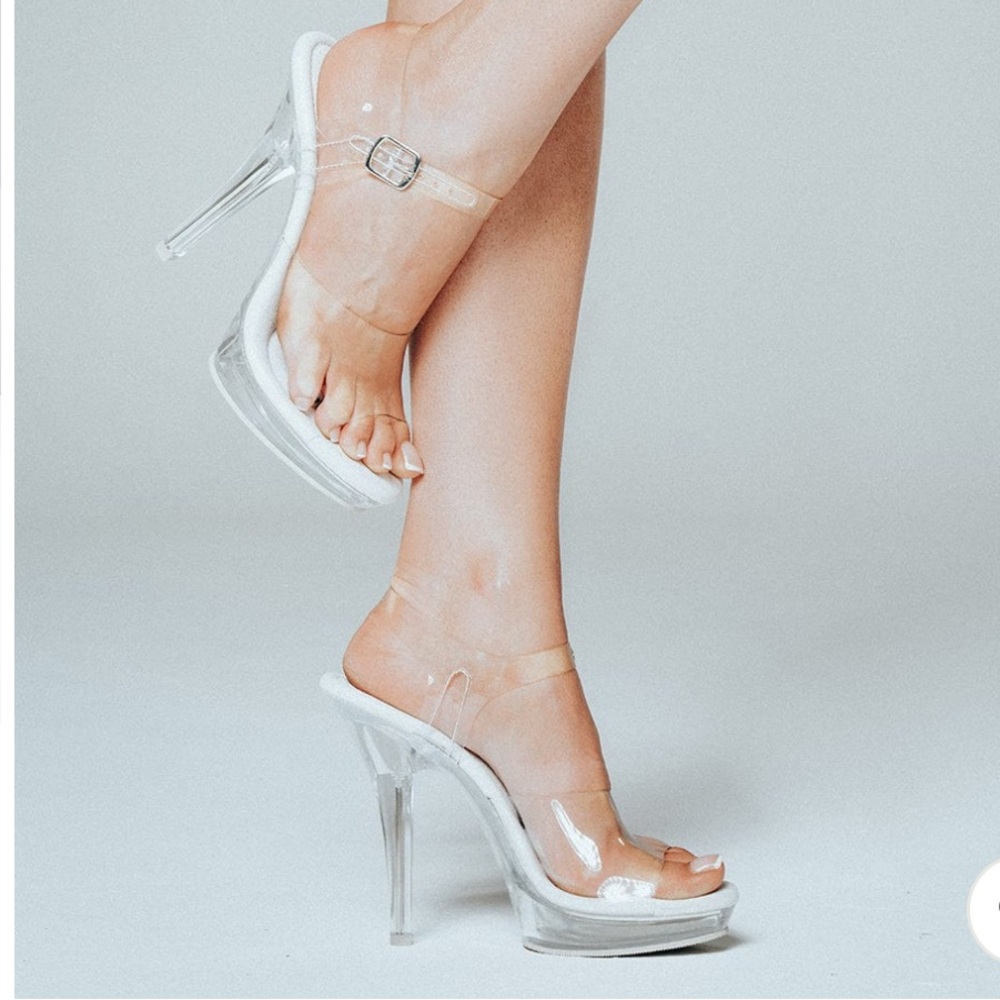 The Shoe Fairy Olympian Clear Competition Heels